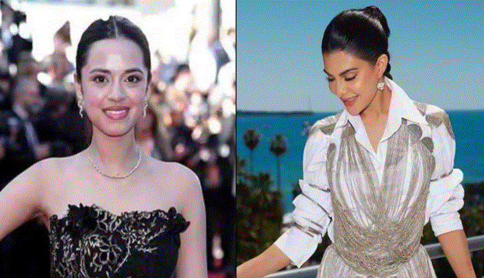 Photo of  जैकलीन फर्नांडिस पर भारी पड़ीं 17 साल की Nitanshi Goel, ब्लैक ड्रेस में रेड कारपेट पर ढहाया कहर