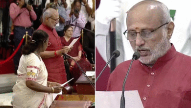 Photo of देश के 15वें उपराष्ट्रपति बने सीपी राधाकृष्णन, राष्ट्रपति मुर्मु ने दिलाई शपथ