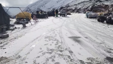 Photo of माैसम ने बदली करवट, रोहतांग दर्रा सहित ऊंची चोटियों पर ताजा बर्फबारी