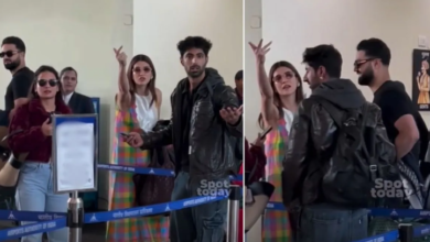 Photo of  कृति सेनन को आया गुस्सा, एयरपोर्ट पर कैमरे देख बजाई चुटकी