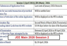 Photo of जेईई मेन सेशन 2 आवेदन कभी भी हो सकते हैं स्टार्ट