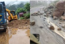 Photo of  मलबा आने से यमुनोत्री हाईवे बंद, कर्णप्रयाग में गिरे भारी बोल्डर