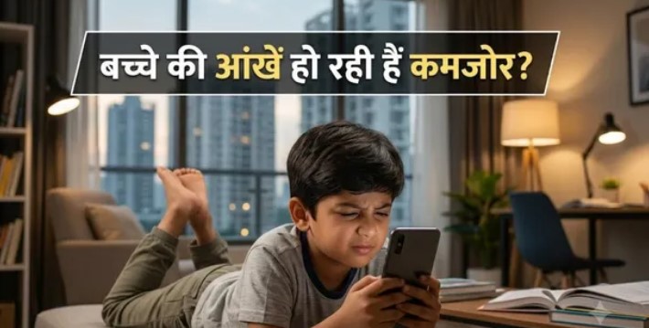 Photo of स्क्रीन की लत और धूप की कमी से बच्चों में बढ़ रहा मायोपिया